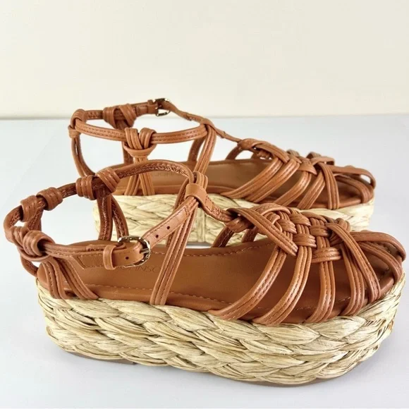 NEW ULLA JOHNSON LEATHER PLATFORM SANDALS - Picture 3 of 12